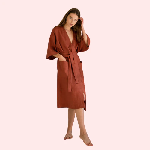 French Daina Sleeveless Organic Cotton Robe - Image 3