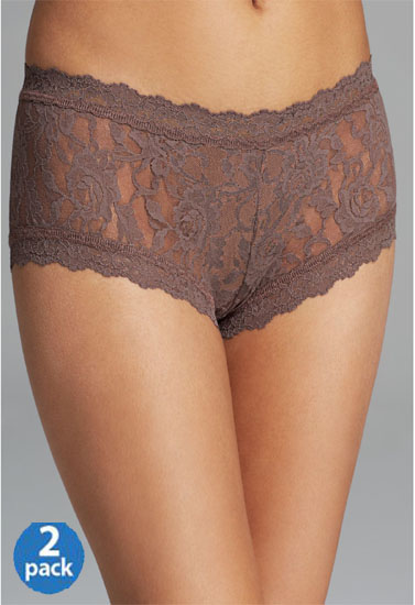 Sensual Brown Lace 2 Piece Panties - Image 3