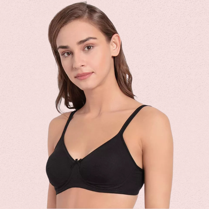 Ultra-Soft Cotton Non-Wired Bra for Women – Set of 2 - Image 6