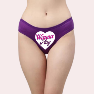 Naughty Quotes Printed Panties