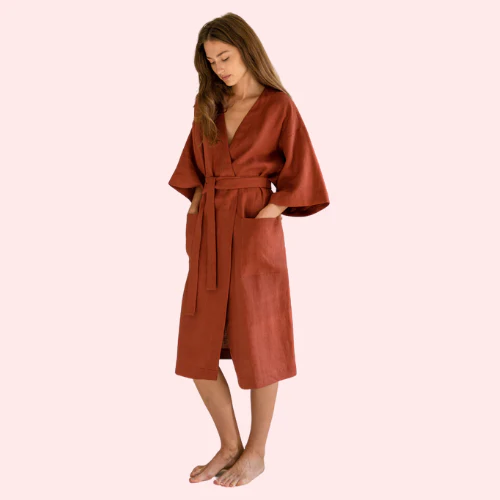 French Daina Sleeveless Organic Cotton Robe - Image 2