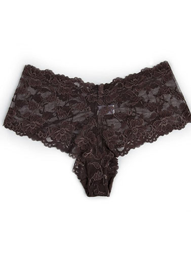 Sensual Brown Lace 2 Piece Panties - Image 2