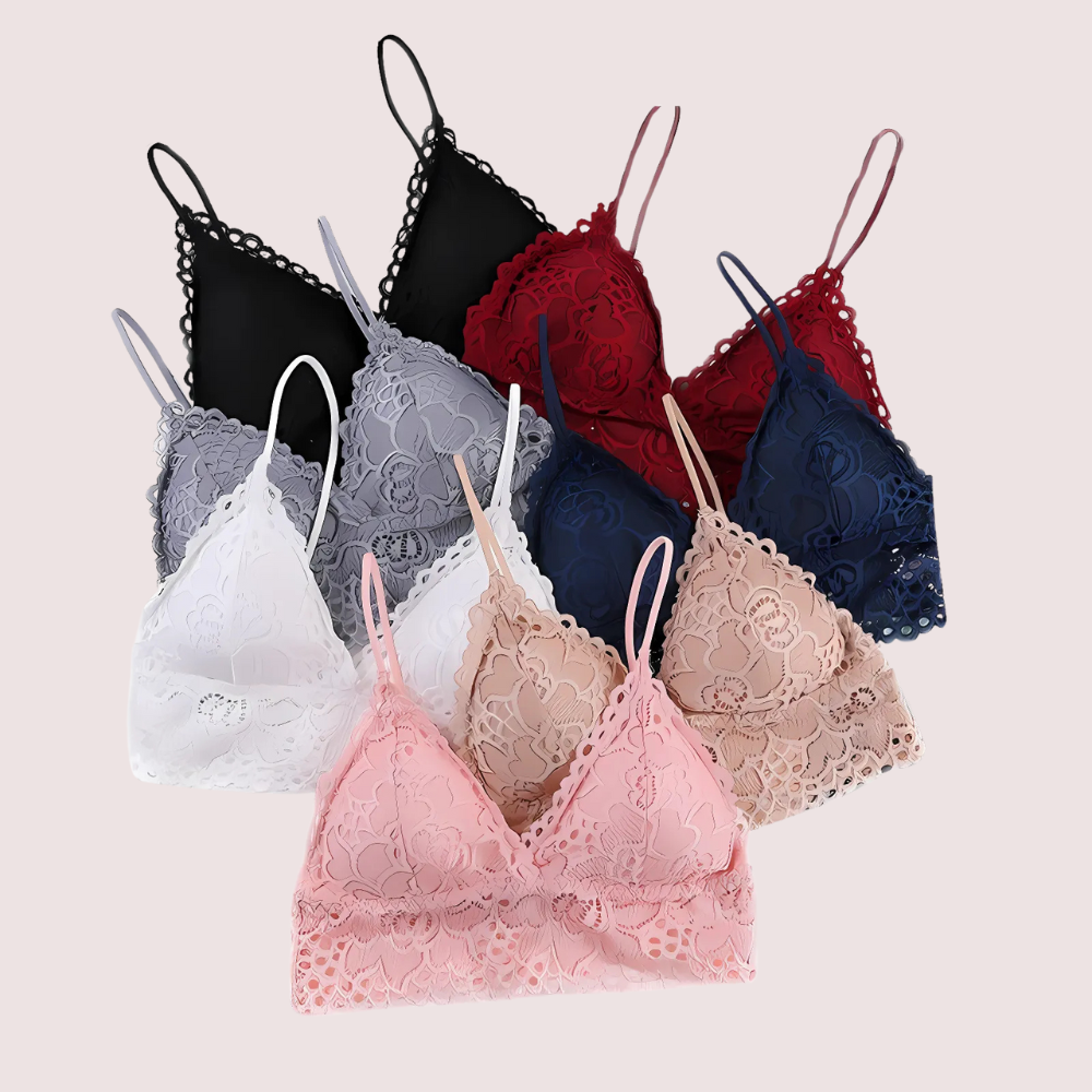 2 pack french fashion padded lace bralette - Image 5