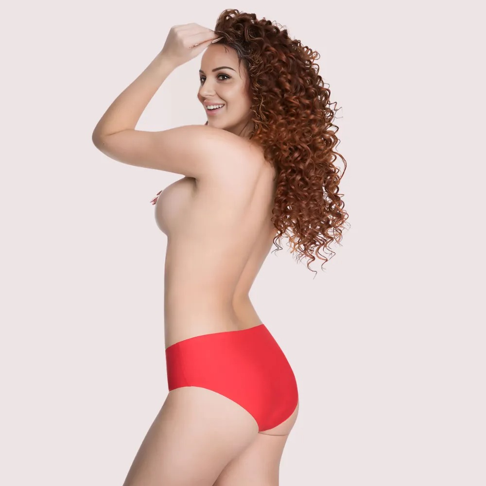 French Daina Red Seamless Panties - Image 2