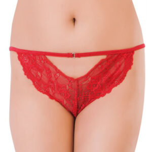 Beautiful Lace Red Women's Cheekies ( Pack of 1 )
