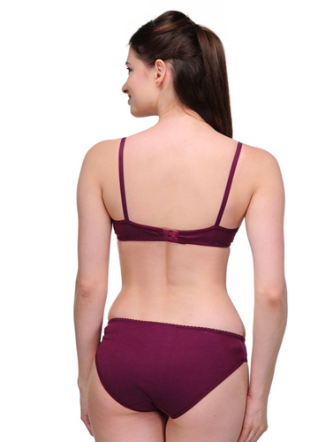 "Elegant" Solid Color Bra Sets ( Pk of 3) - Image 4