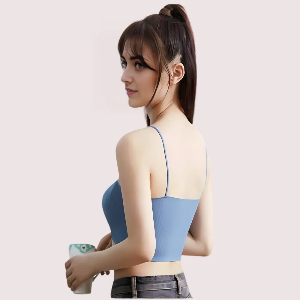 2 Pack seamless padded crop top bra - Image 3